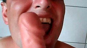 Young and straight twink gets into some kinky action with a toy