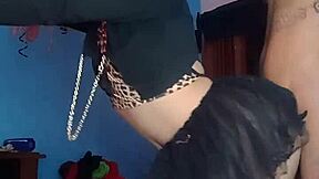 Crossdressing beauty in action - Realfemboy Update 34
