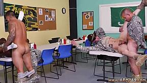 army guys drill hard in outdoor naked action. raw pounding unfolds.