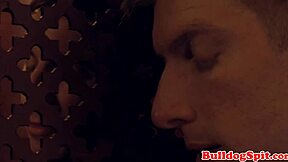 Stud Gets Sucked Off in Confessional Booth