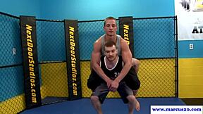 Hot Straight Jock Gets Tight Ass Teased and Fucked Hard in Cumshot Frenzy