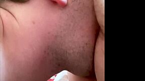 A young and straight guy gets his first analingus and then gets to experience a hard cock