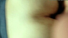 Gay masturbation scene with a blindfold and bareback sex with a neighbor