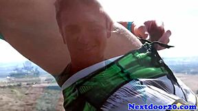 Muscular gay man masturbates and shows off his athletic prowess