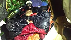 Gay amateur twink in hardcore scene with smoking jacket theme