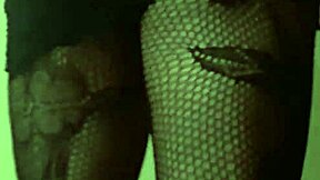 Travesti in black dress showing off style