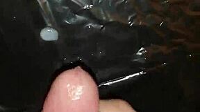 Hardcore trans sex with cum leakage