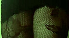 Travesti in black dress showing off style