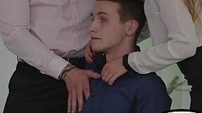 Guy from the HR department organized a bisexual threesome with his boss’s daughter