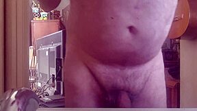 Stuffguy Horned in Bathroom Solo Catheter Play