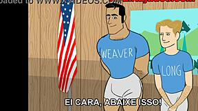 Group sex with animated boys in a gay cartoon style