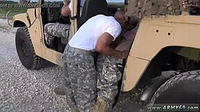 Military emo boy spread ass, screaming in pain pleasure