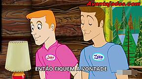 Brazilian Hairy Man in Gay Cartoon Porn