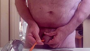 I inserted a catheter, urinated, and masturbated internally