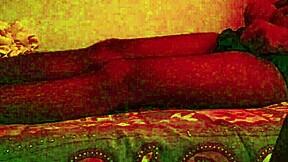Indian guy caught masturbating in front of a hidden camera