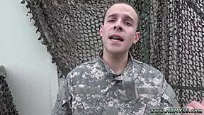 Military emo boy spread ass, screaming in pain pleasure