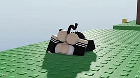 Femboy cat and moth dive into wild intimate fun.