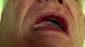 wow, grandpa's quick suck with huge cum load he swallows!