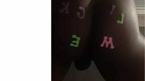 Bad Black Shemale Ass Play! Can You Handle This Solo Show?