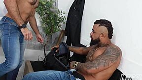 I pushed the broom into her ass and made her suck it all