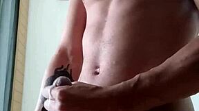 Skinny Dick Blasts Thick Cumshot Hard