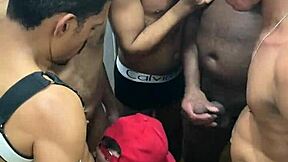 Interracial Bareback Orgy Explodes in Wild Group Action