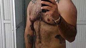 Wild solo action in pool bathroom! Wanna see?