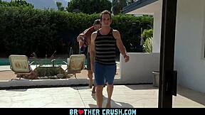 brothercrush - older stepbrother and friend bang hot twink on massage table