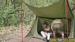 Scoutmaster DILF Eddie Patrick Slams His Massive 9-Inch Raw Cock Into Scout Twink Noah White's Tight Virgin Hole
