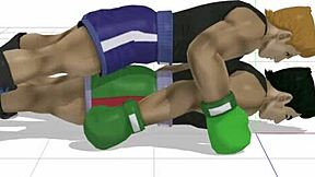 little mac gets wild in gay game action
