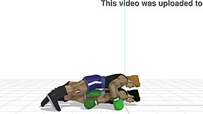 little mac gets wild in gay game action