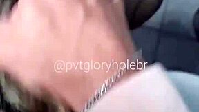 Man, sucked off a hung guy in the bathroom stall!