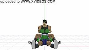 little mac gets wild in gay game action