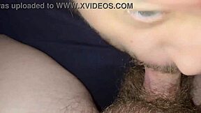 Damn! Face Fucking My Friend While Jacking Off His Huge Cock!