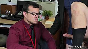 Young straight guys explore first gay encounter