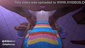 Man, two boys go hard with rough anal in Sims 4 bunny femboy style!