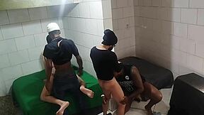 Raw orgy with friends featuring big black cock action in wild group party.