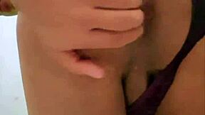 young guy exploring with fingers in his private area