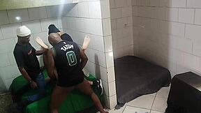 Raw orgy with friends featuring big black cock action in wild group party.