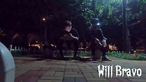 Wild Fun in the Square with a Hung Young Brazilian Twink