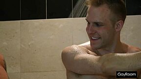 Jay Taylor Swallows Roommate's Cock After Porn Mishap