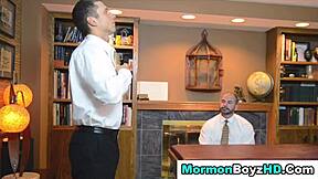 My Heart Races as Mormon Cums for Bishop in Uniform