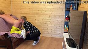 Cute twink crushed with deepthroat action!