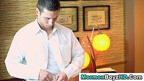 My Heart Races as Mormon Cums for Bishop in Uniform
