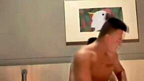 Handsome Asian gay couple fucks bareback in amateur raw action