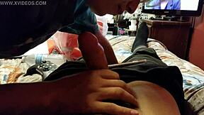 Boyfriend's Steamy Chat Turns Into Wild Blowjob