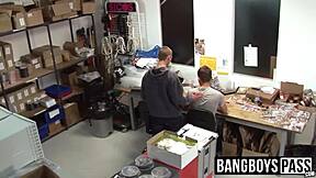 Young gay men crave bare banging from big dicks in group action
