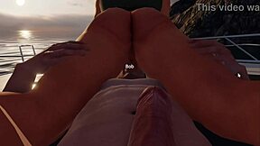 alone with bob on yacht, banging hard