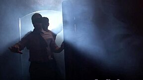 hey, who's this cockhungry hunk blindfolded at the orgy?