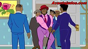 Anime Gay Negros Cacetudos in Wild Orgy!